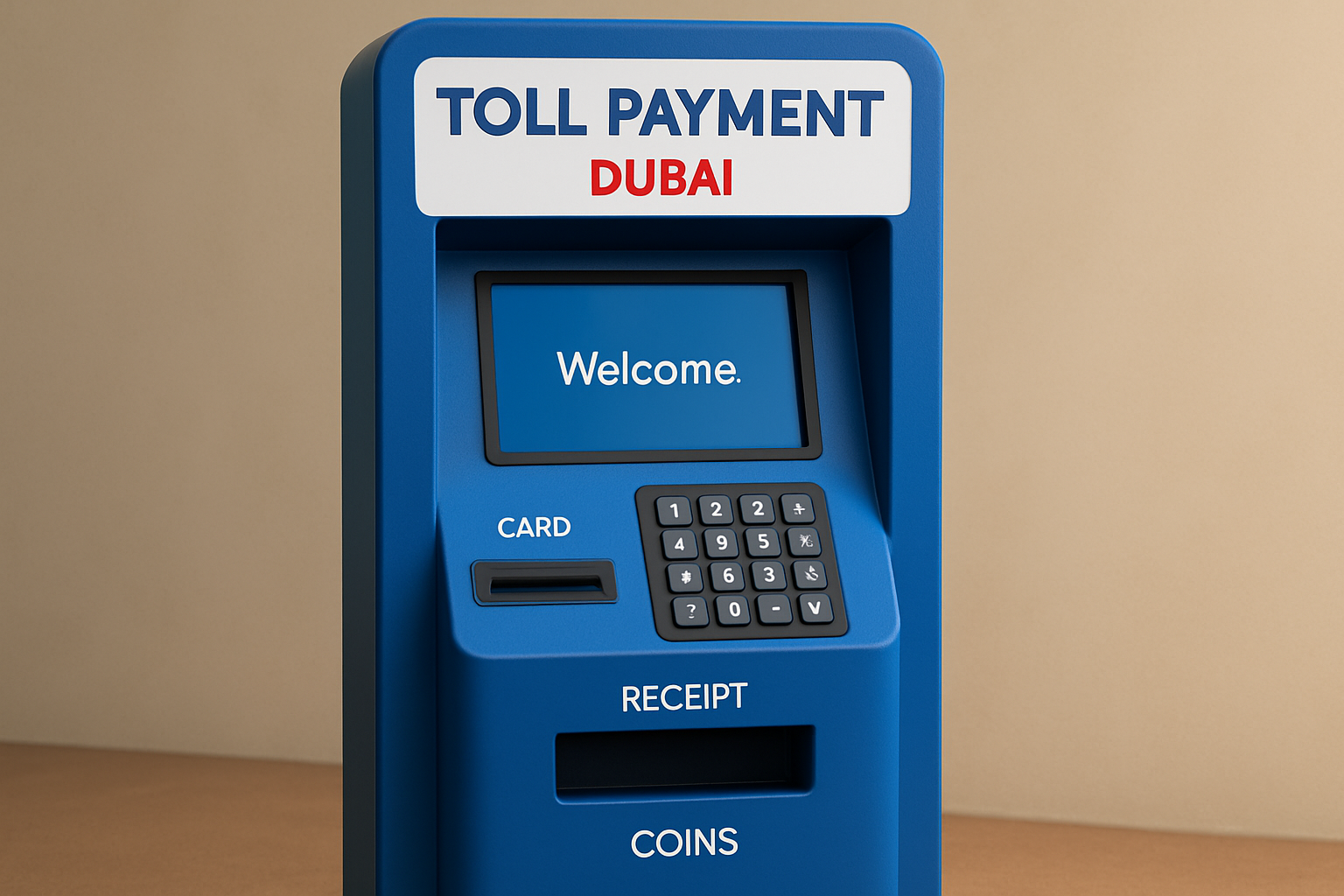 User-Friendly Toll Payment Kiosk in Dubai