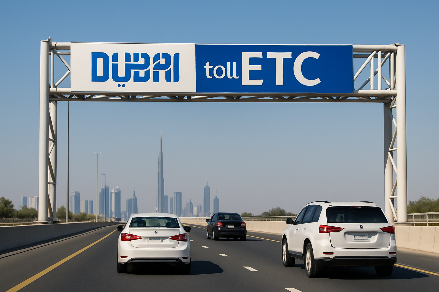 Dubai toll road electronic payment system
